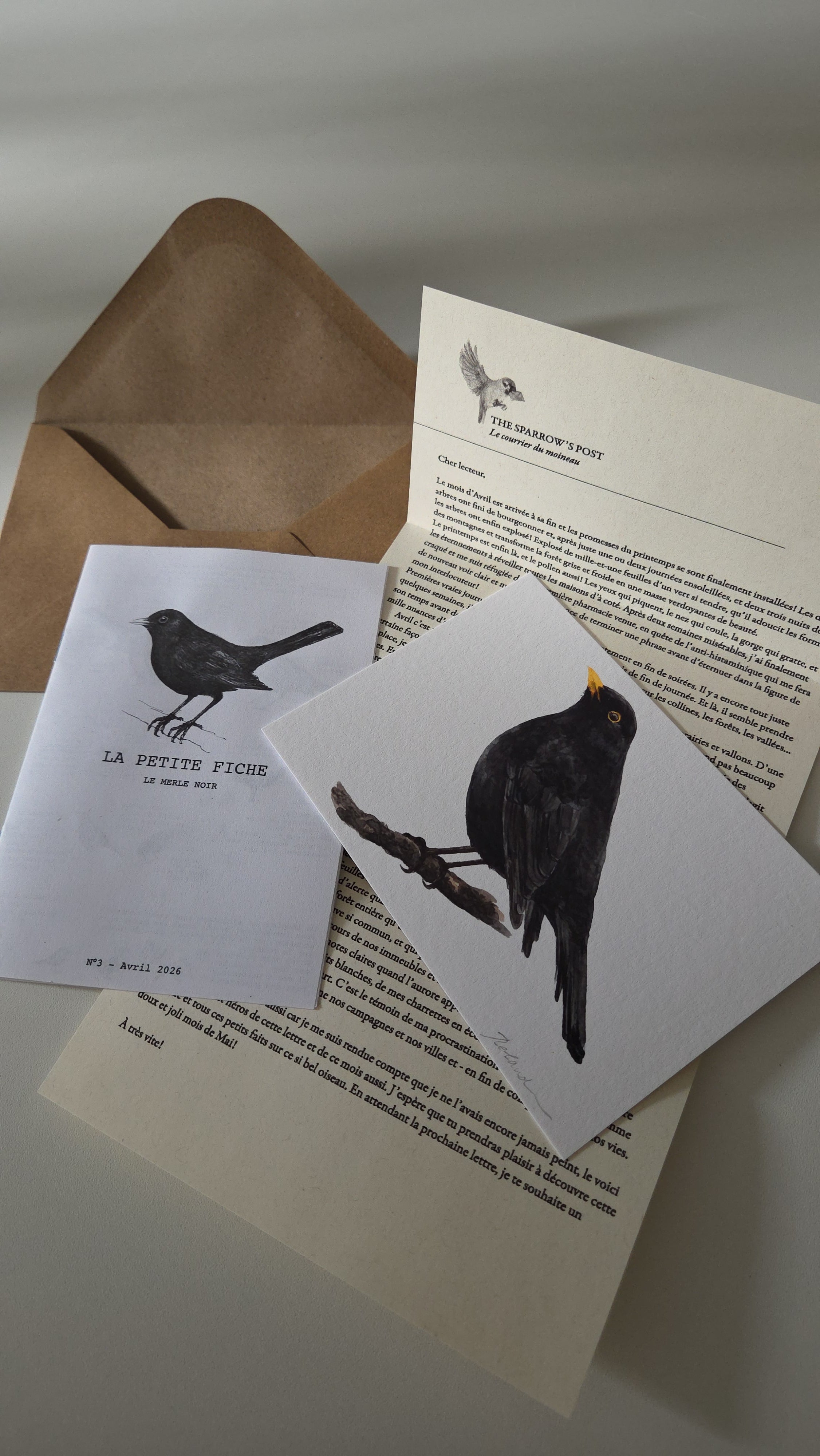 ARCHIVE #3 APRIL / The Sparrow's Post - Art Mail Club